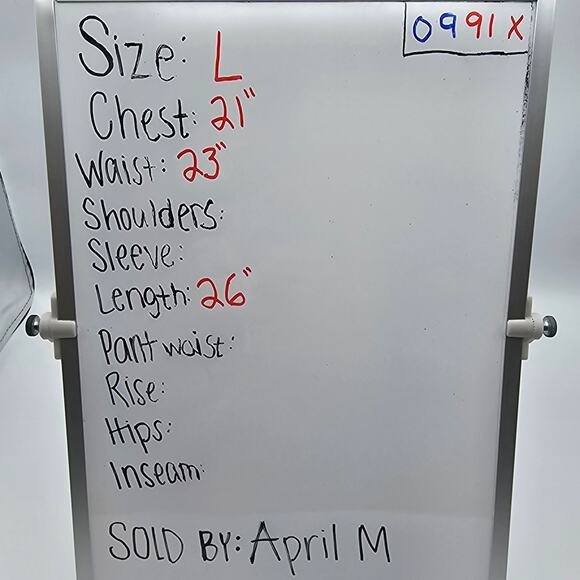 Papermoon Womans size L Sleeveless Floral Tank Top Blouse Teal Popover Lined NEW - Picture 8 of 8